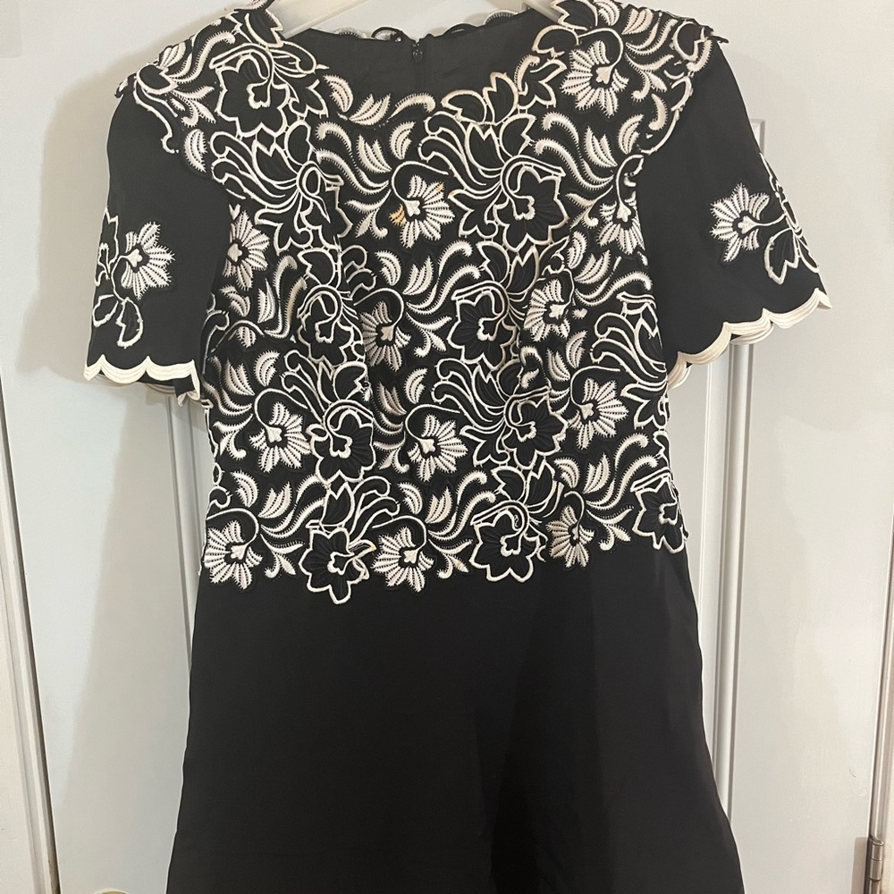 Black and White Floral Dress